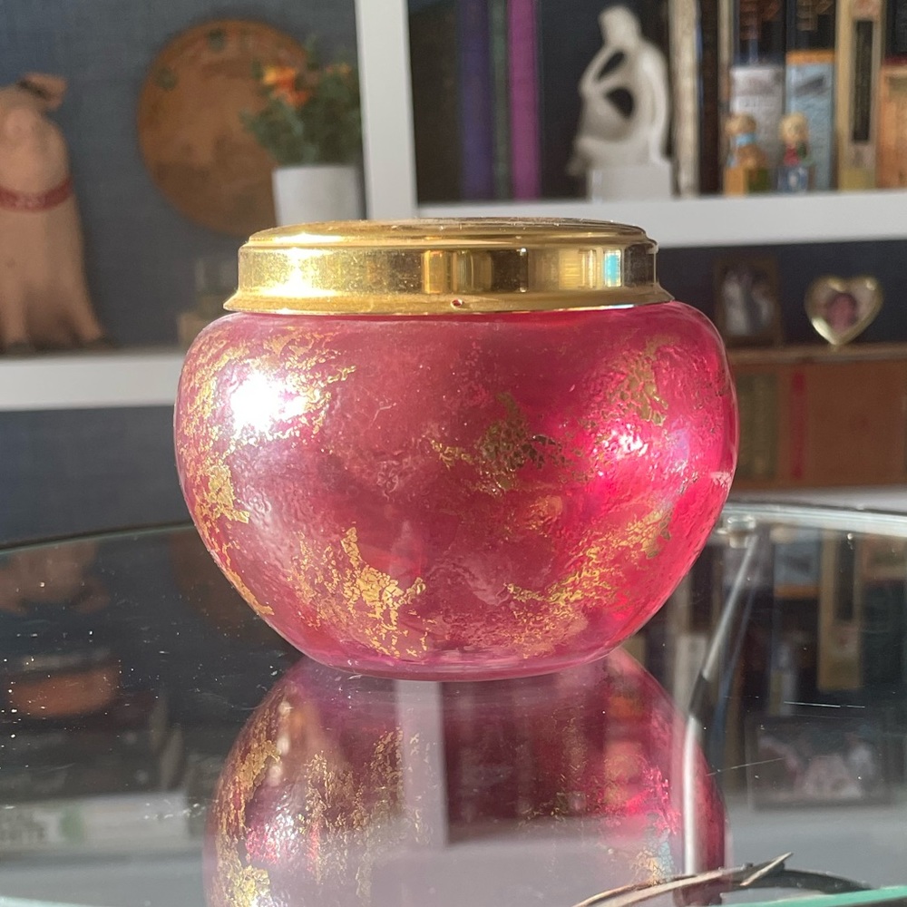 Vintage Lady’s Glass Powder Dish